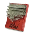 Kalimba 34 keys in high quality mahogany wood - Mountain landscape motif